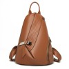 Leather Triangle Backpack ERIN