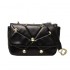 Black Rivet Purse Leather