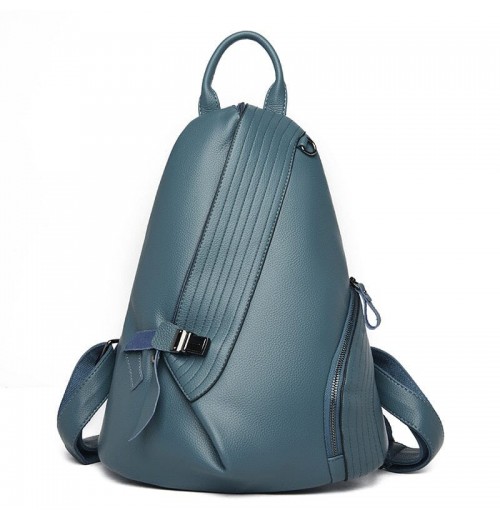 Leather Triangle Backpack ERIN