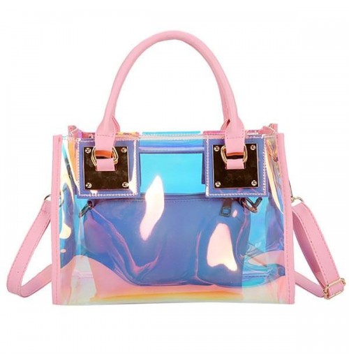 Transparent Holographic Crossbody Bag